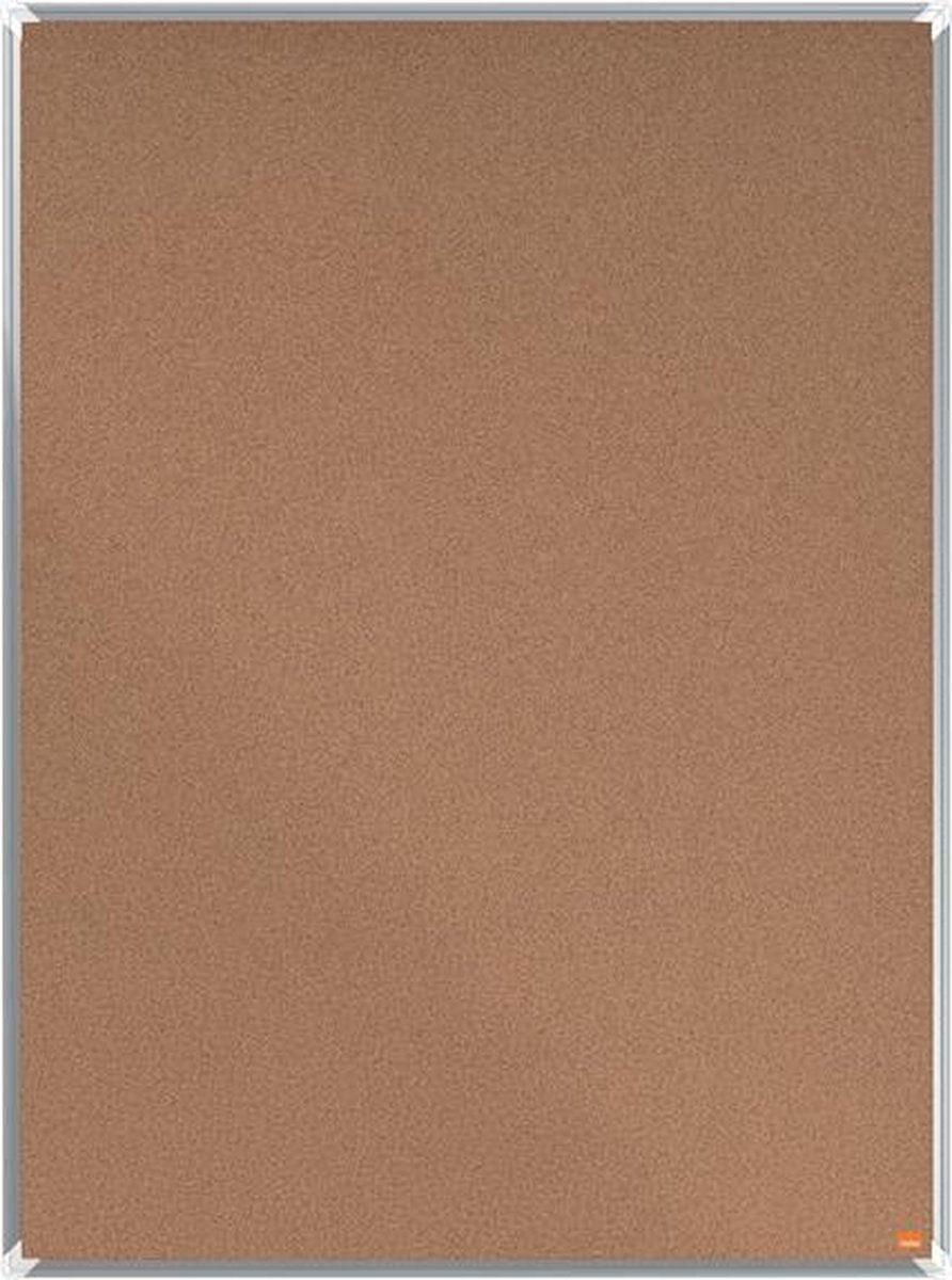 NOBO Prikbord Premium Plus 90x60 Cm Kurk - Bruin