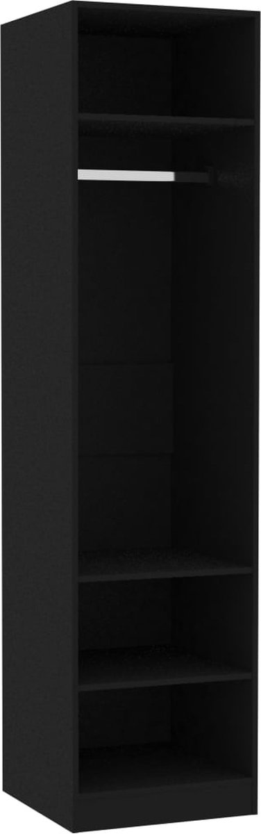 Vidaxl Kledingkast 50x50x200 Cm Spaanplaat - Zwart
