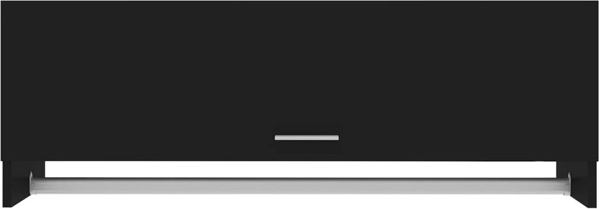 Vidaxl Kledingkast 100x32,5x35 Cm Spaanplaat - Zwart