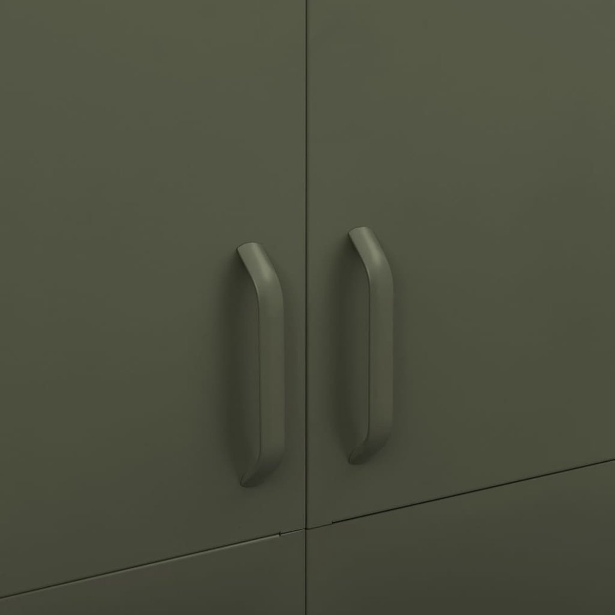 Vidaxl Kledingkast 90x50x180 Cm Staal Olijf - Groen