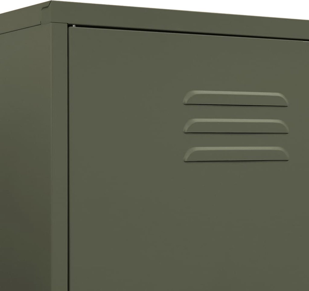 Vidaxl Kledingkast 90x50x180 Cm Staal Olijf - Groen