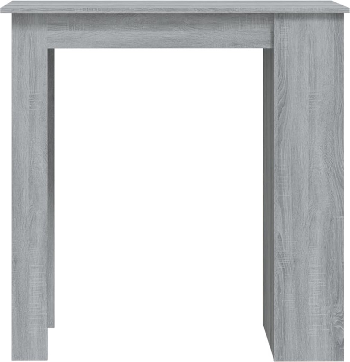 Vidaxl Bartafel Met Opbergrek 102x50x103,5 Cm Spaanplaat Sonoma - Grijs