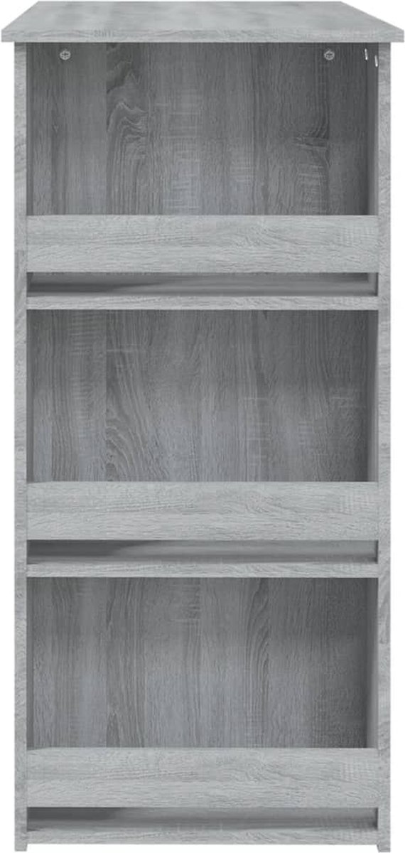 Vidaxl Bartafel Met Opbergrek 102x50x103,5 Cm Spaanplaat Sonoma - Grijs