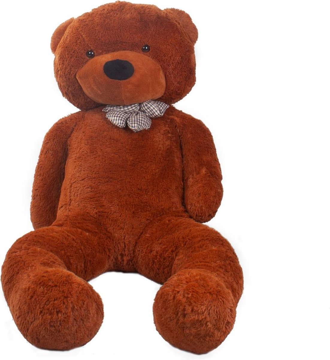 Lizzely Garden & Living Grote Knuffelbeer 160cm Donker Teddybeer Knuffel - Bruin