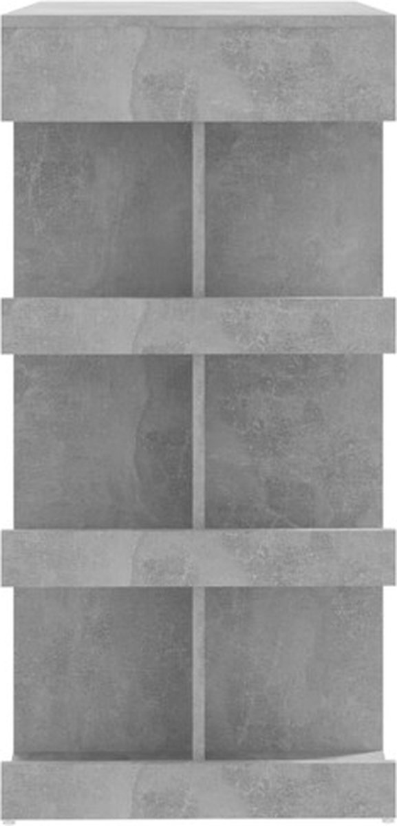 Vidaxl Bartafel Met Opbergrek 100x50x101,5 Cm Spaanplaat Beton - Grijs