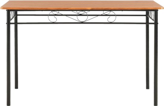 Vidaxl Eettafel 120x70x75 Cm Mdf - Bruin