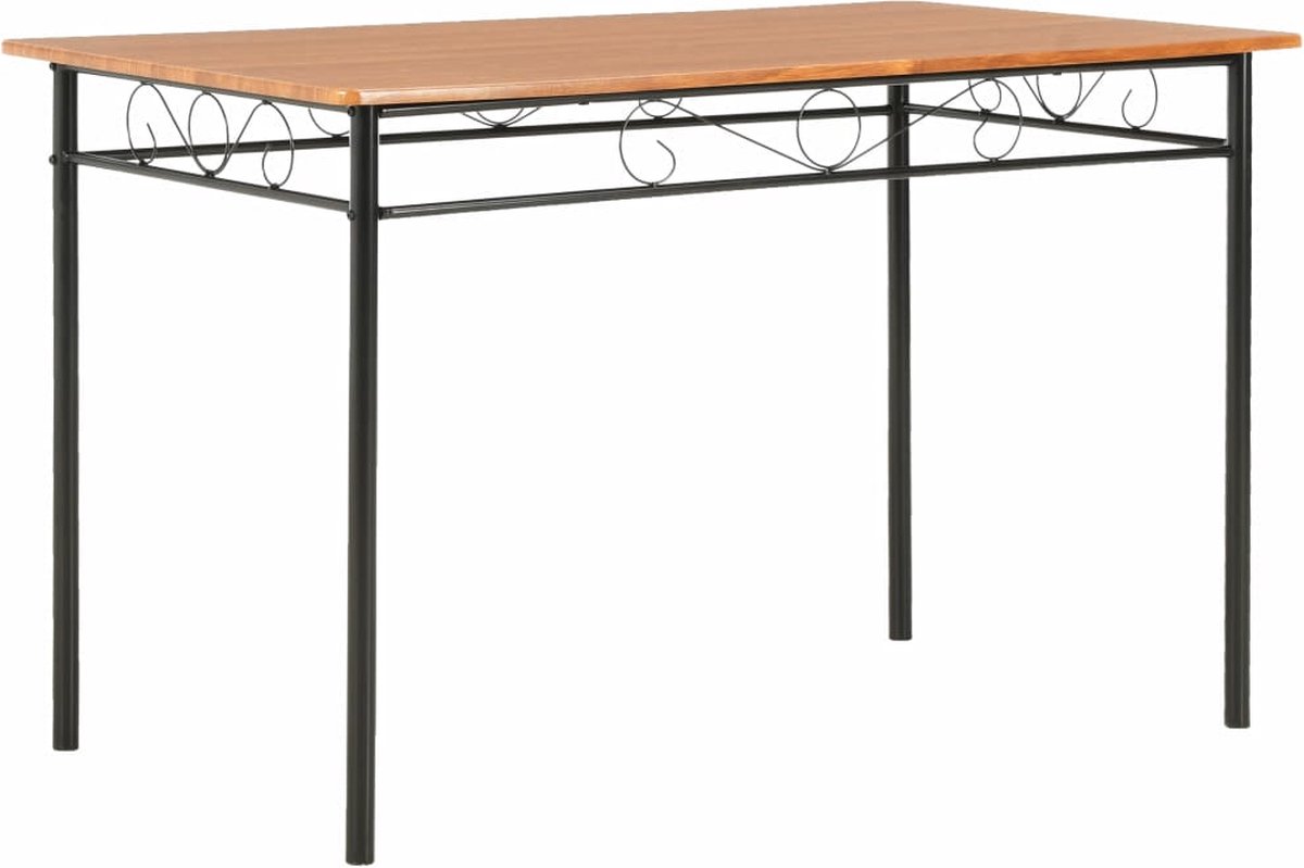 Vidaxl Eettafel 120x70x75 Cm Mdf - Bruin