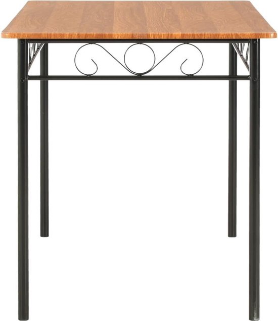 Vidaxl Eettafel 120x70x75 Cm Mdf - Bruin