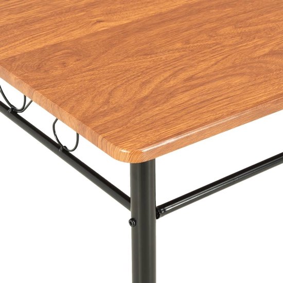 Vidaxl Eettafel 120x70x75 Cm Mdf - Bruin