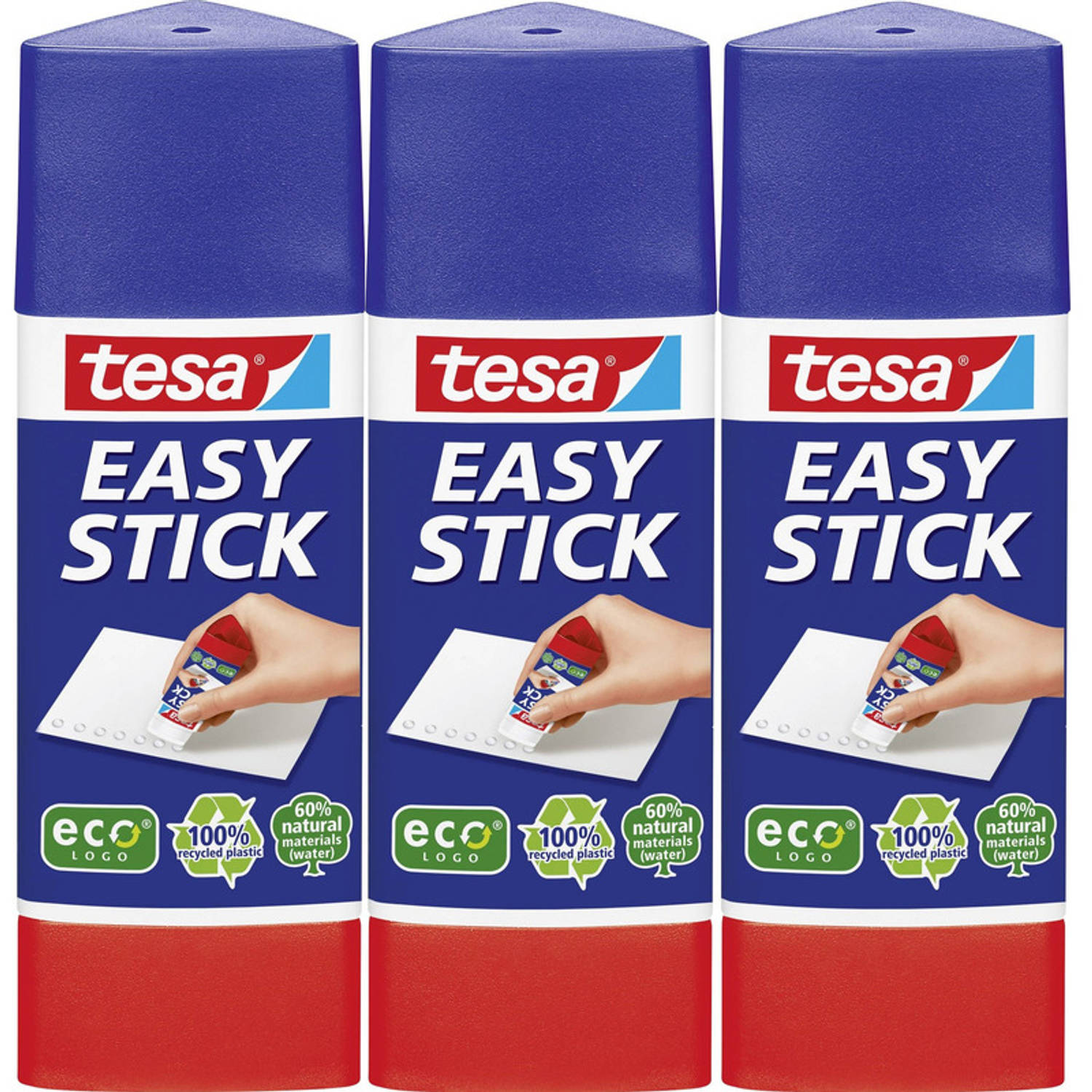 3x Tesa Lijm Stift Easy Stick Knutselbenodigdheden - Lijmstift