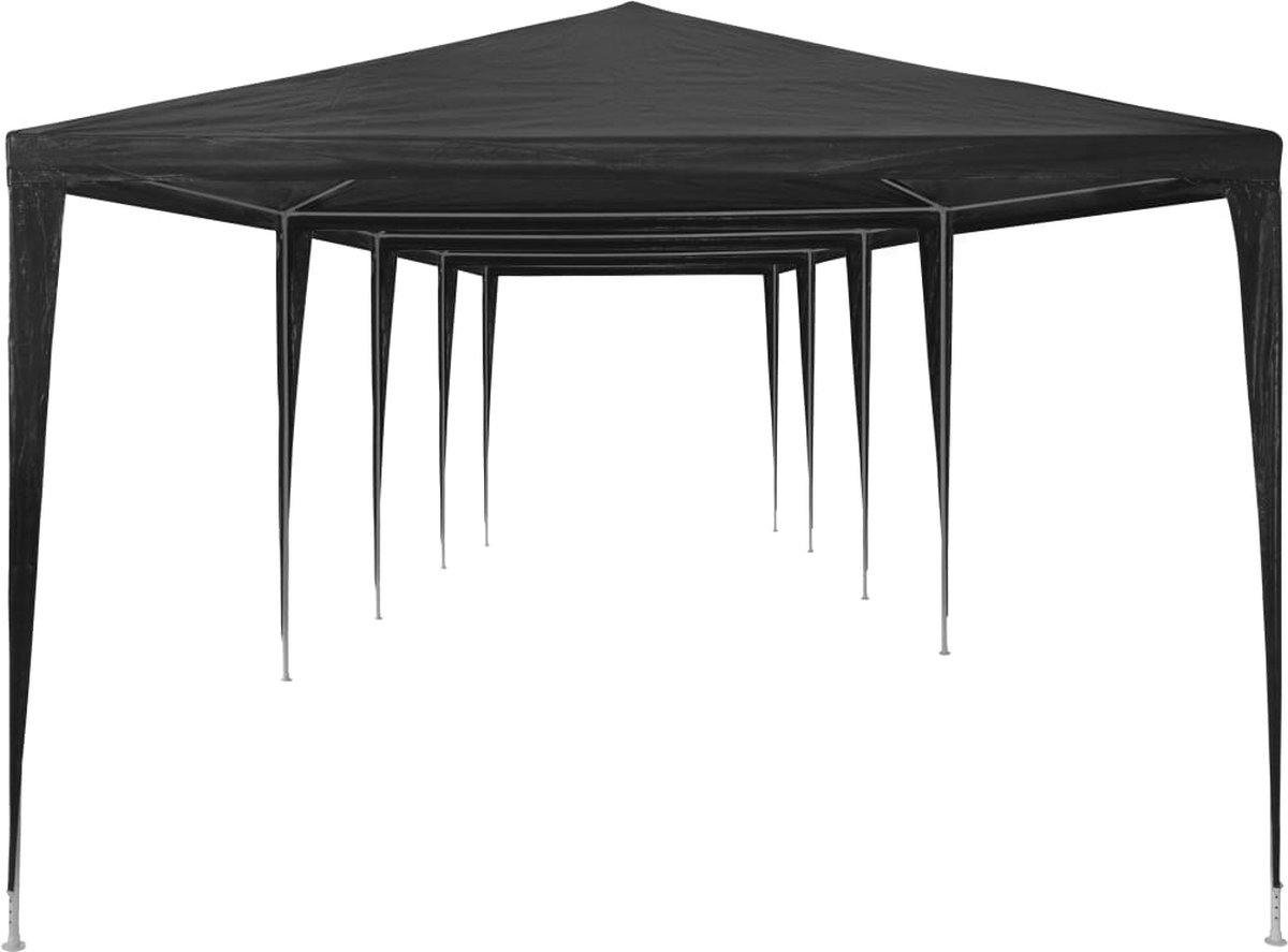 Vidaxl Partytent 3x12 M Pe Antraciet - Grijs