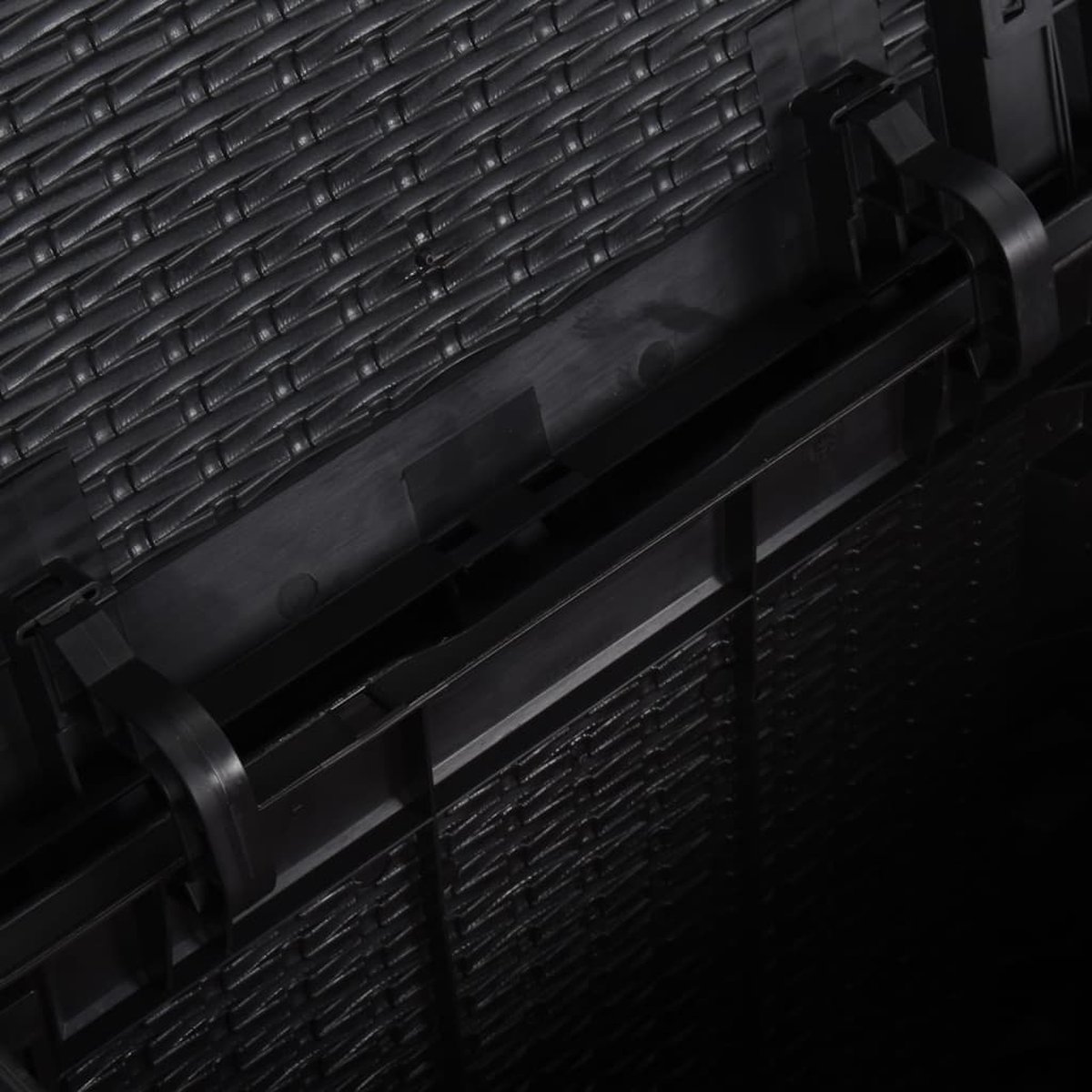 Vidaxl Tuinbox 270 L Pp Rattan - Zwart