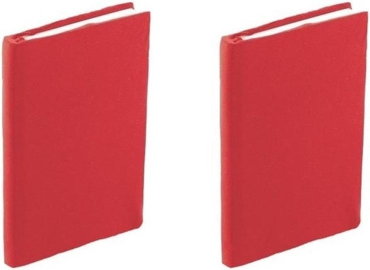 2x Stuks Rekbare Schoolboeken Hoezen A5 - Kaftpapier - Rood