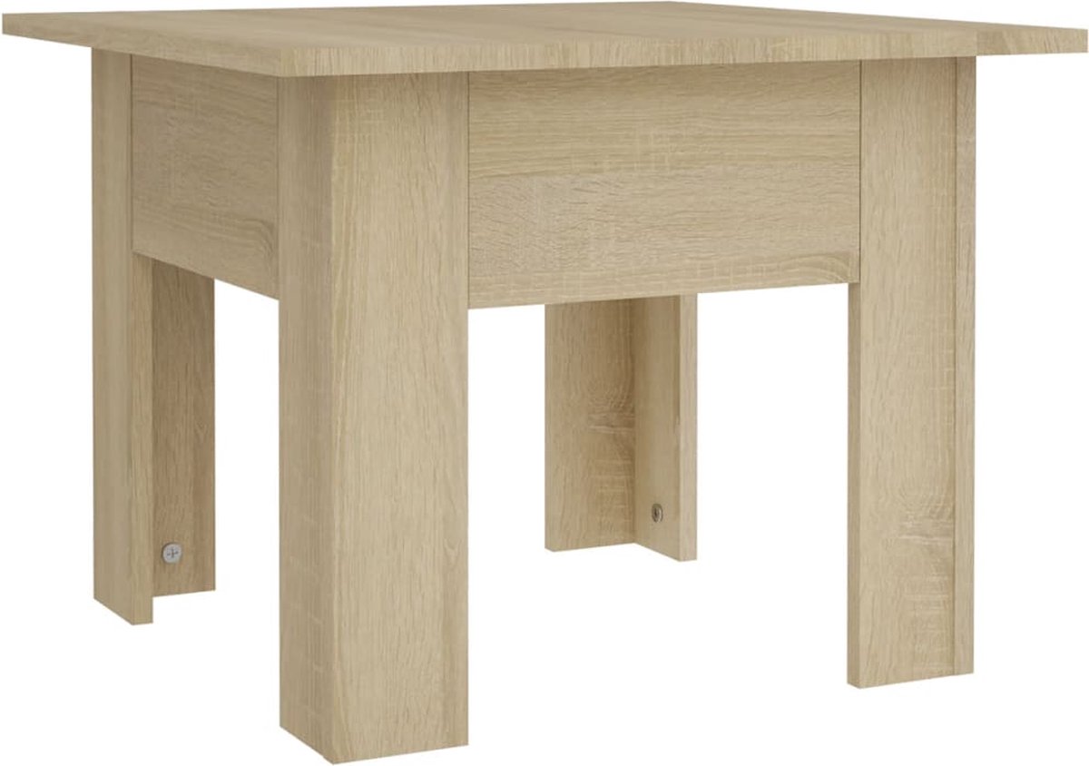 Vidaxl Salontafel 55x55x42 Cm Spaanplaat Sonoma Eikenkleurig - Bruin