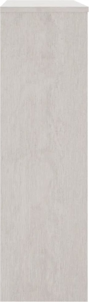 Vidaxl Opzetkast 90x30x100 Cm Massief Grenenhout - Wit