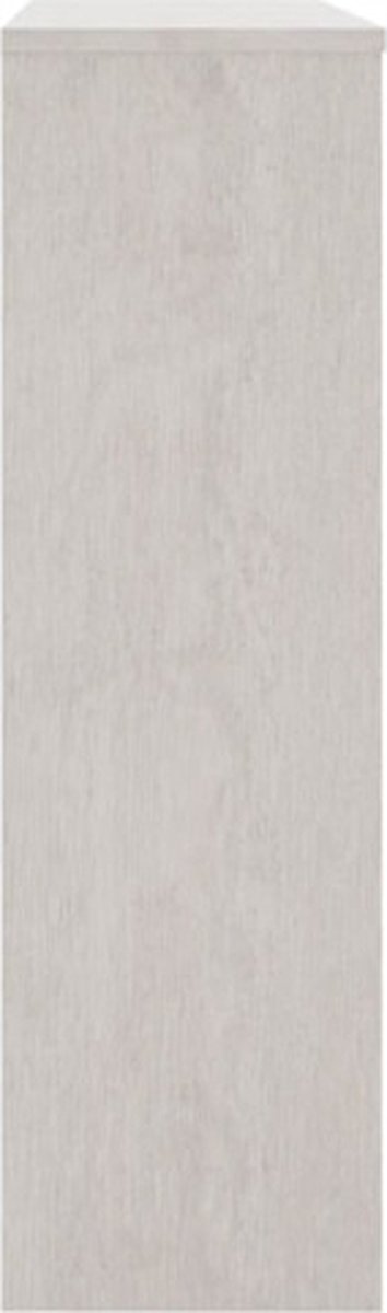 Vidaxl Opzetkast 90x30x100 Cm Massief Grenenhout - Wit