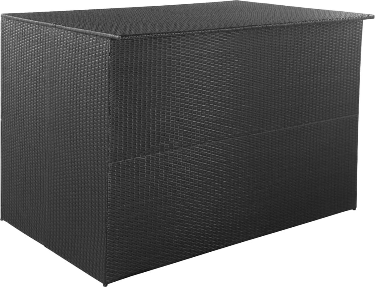 Vidaxl Tuinbox 150x100x100 Cm Poly Rattan - Zwart