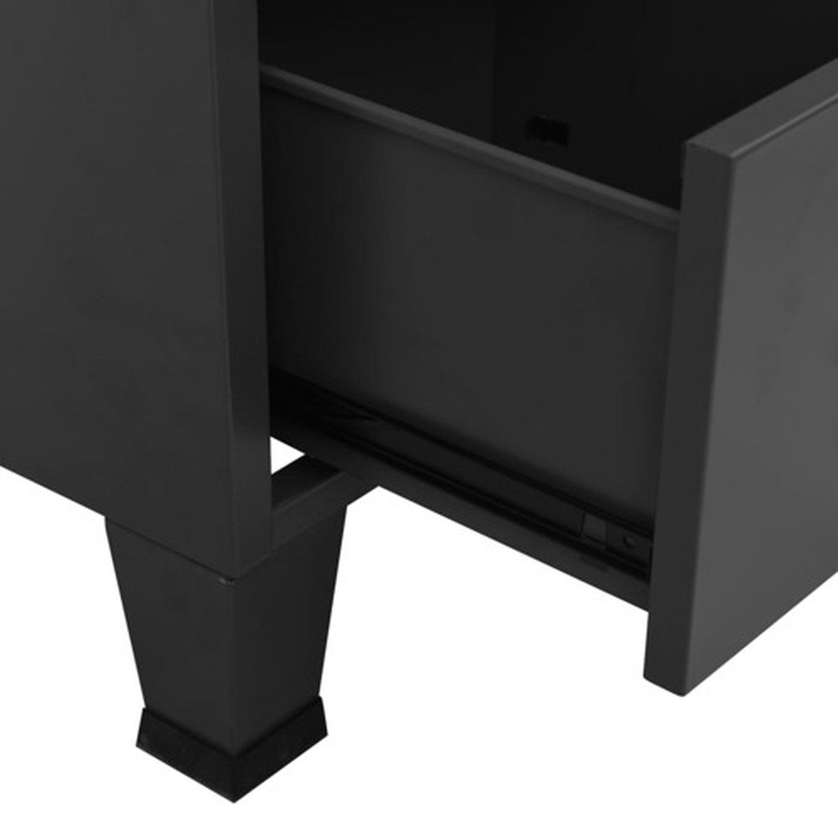 Vidaxl Opbergkast Industrieel 70x40x115 Cm Metaal Antracietkleurig