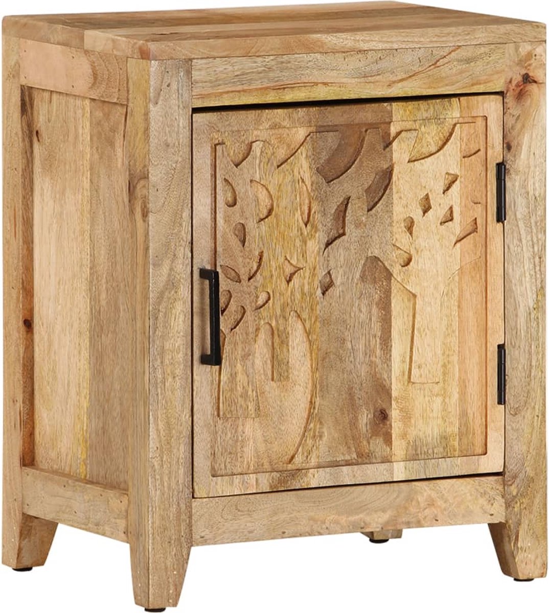 Vidaxl Nachtkastje 40x30x50 Cm Massief Mangohout - Bruin