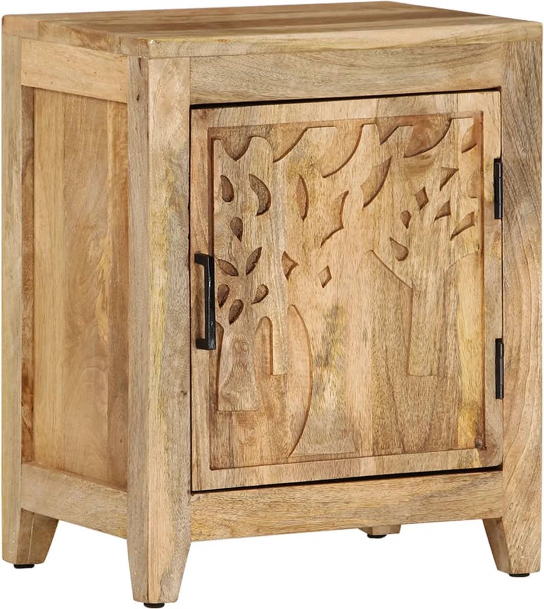 Vidaxl Nachtkastje 40x30x50 Cm Massief Mangohout - Bruin