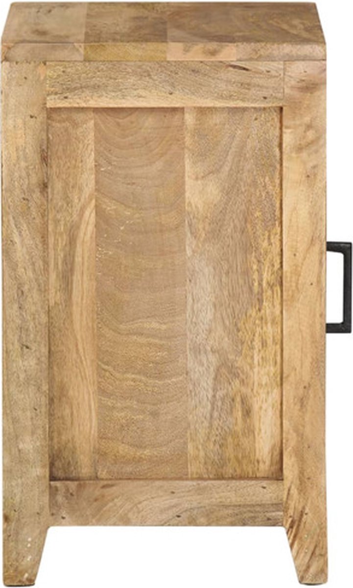Vidaxl Nachtkastje 40x30x50 Cm Massief Mangohout - Bruin