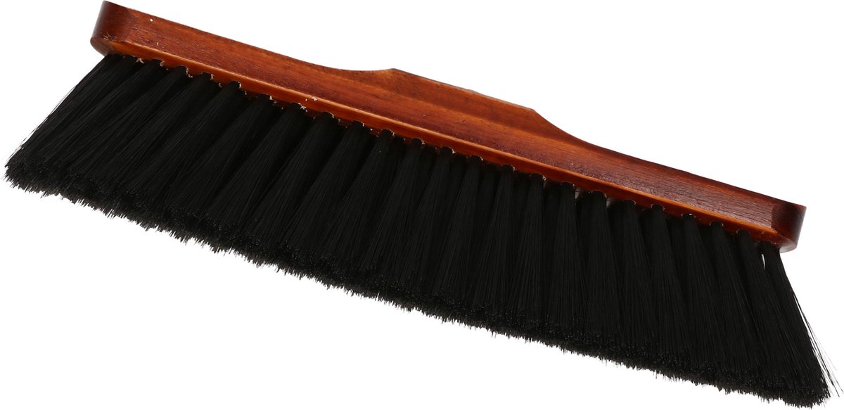 Houten Zachte Bezemkop/ Gelakt 28 Cm Voor Binnen - Bezem - Bruin