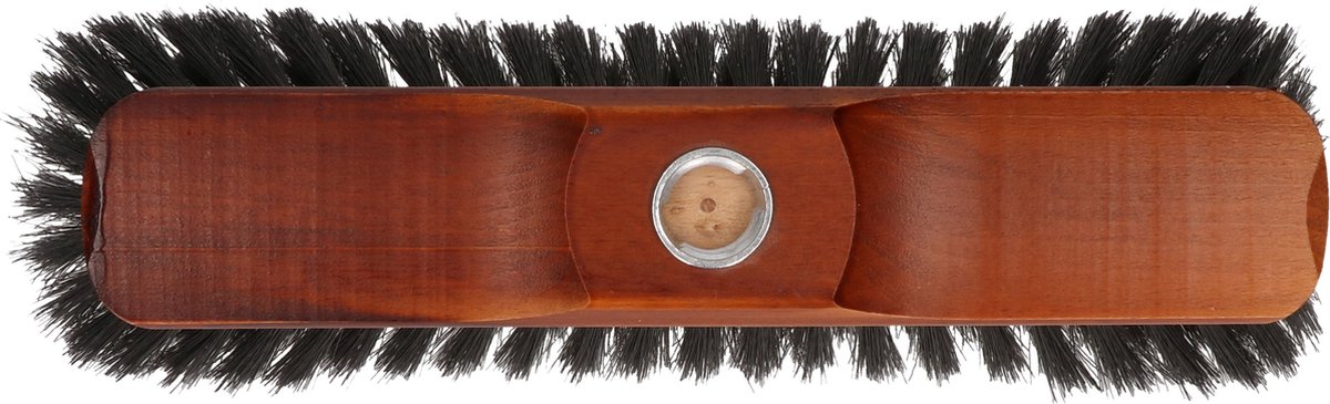 Houten Zachte Bezemkop/ Gelakt 28 Cm Voor Binnen - Bezem - Bruin