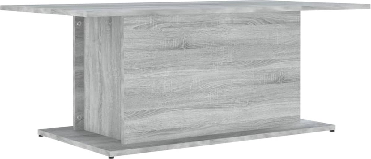 Vidaxl Salontafel 102x55,5x40 Cm Spaanplaat Sonoma Eikenkleurig - Grijs