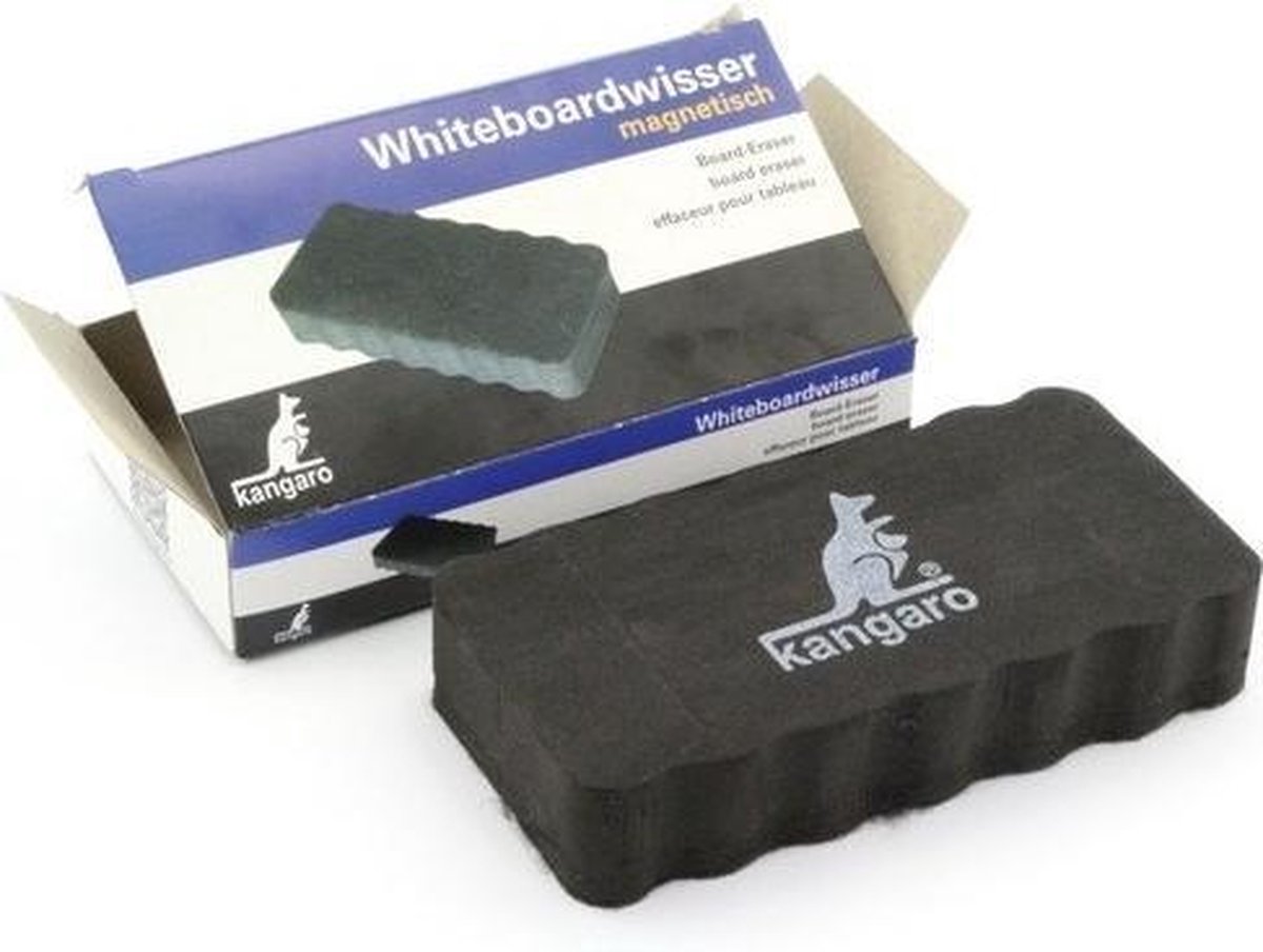 Kangaro Magnetische Whiteboard Wisser Mete Markers 3 Stuks - Whiteboards - Zwart