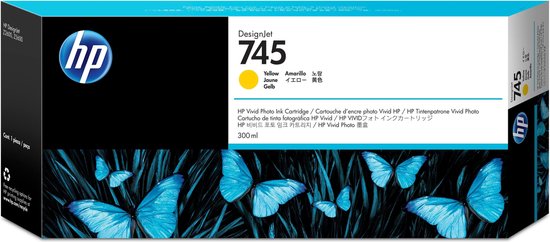 HP 745 - Inktcartridge / (F9K02A) - Amarillo