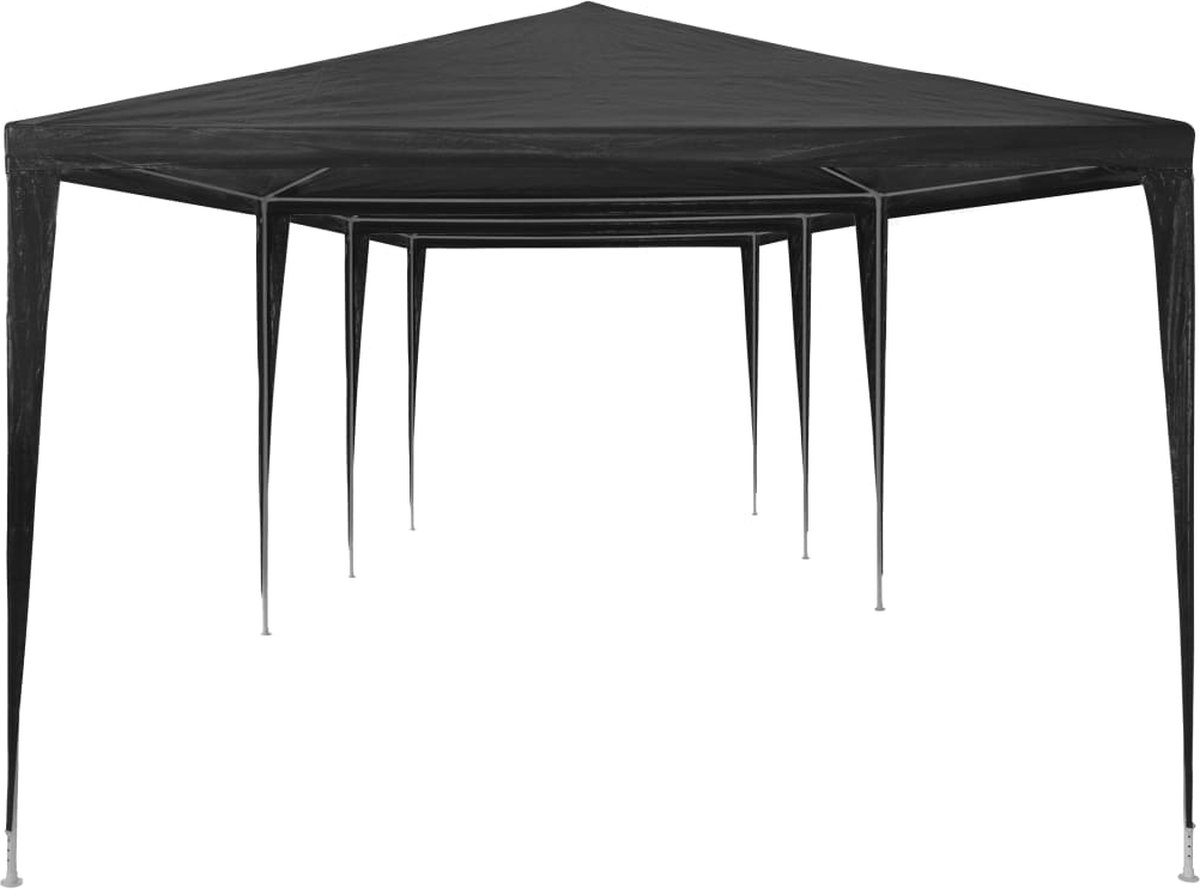 Vidaxl Partytent 3x9 M Pe Antraciet - Grijs