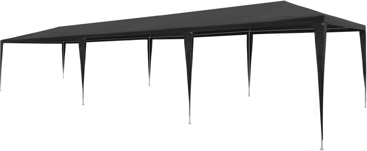 Vidaxl Partytent 3x9 M Pe Antraciet - Grijs