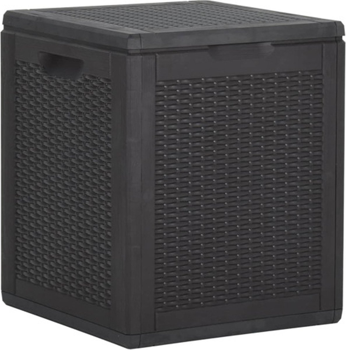 Vidaxl Tuinbox 90 L Pp Rattan - Negro