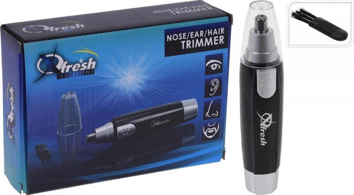 Neus- Oor Haartrimmer Zilver/ - Neushaartrimmers - Zwart