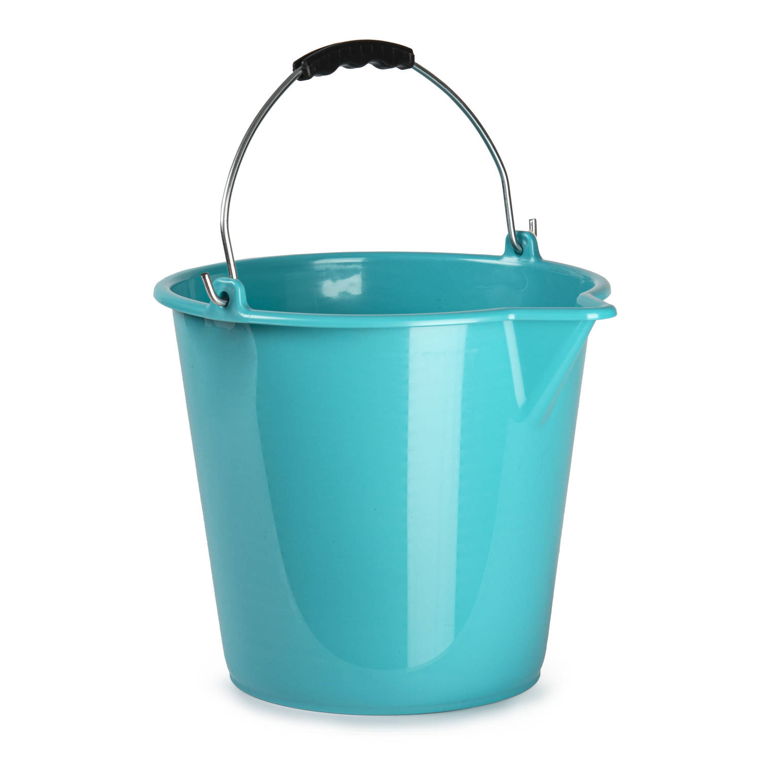 Forte Plastics Huishoud Schoonmaak Emmer Kunststof Licht 9 Liter Inhoud 30 X 26 Cm - Emmers - Blauw