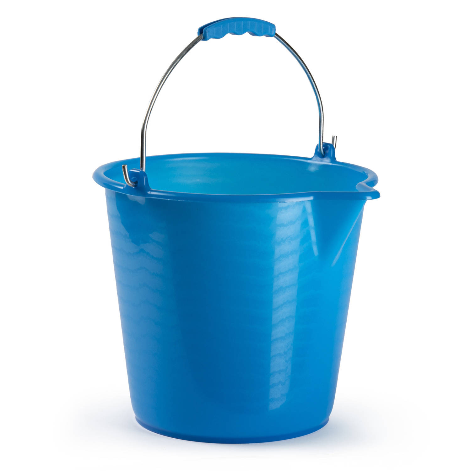 Forte Plastics Huishoud Schoonmaak Emmer Kunststof 9 Liter Inhoud 30 X 26 Cm - Emmers - Blauw