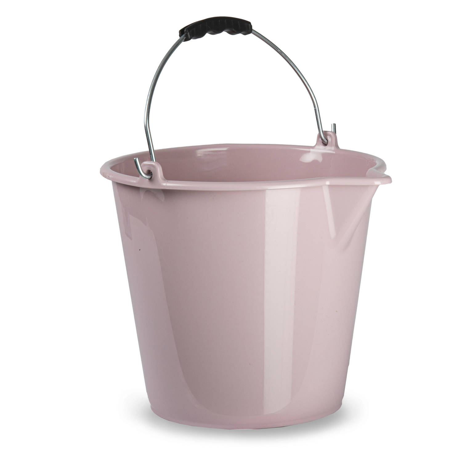 Forte Plastics Huishoud Schoonmaak Emmer Kunststof Oud 9 Liter Inhoud 30 X 26 Cm - Emmers - Roze