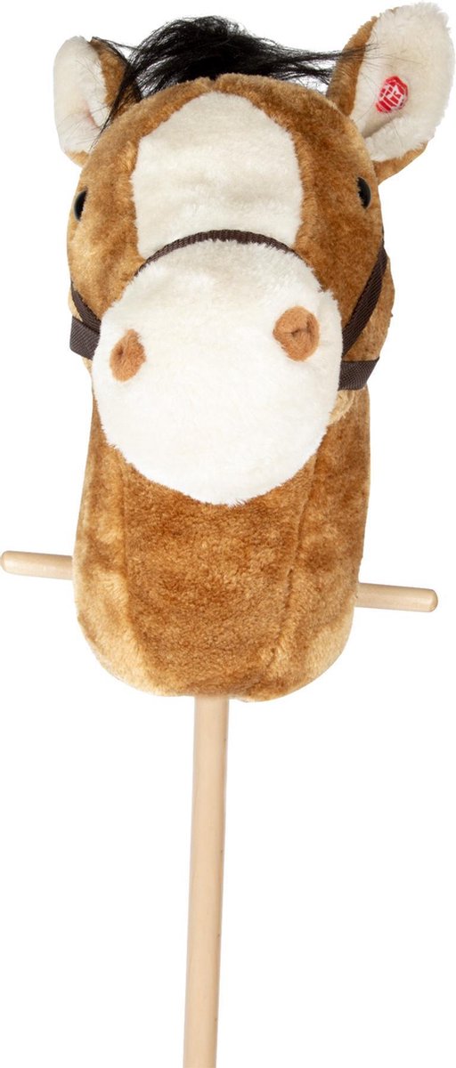 Houten Stokpaardje Licht Met Geluid 105 Cm - Hobbelfiguren - Bruin