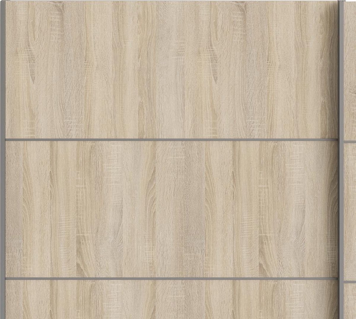 Veto Schuifdeurkast 2 Deuren Breed 243 Cm Eiken Decor. - Geel