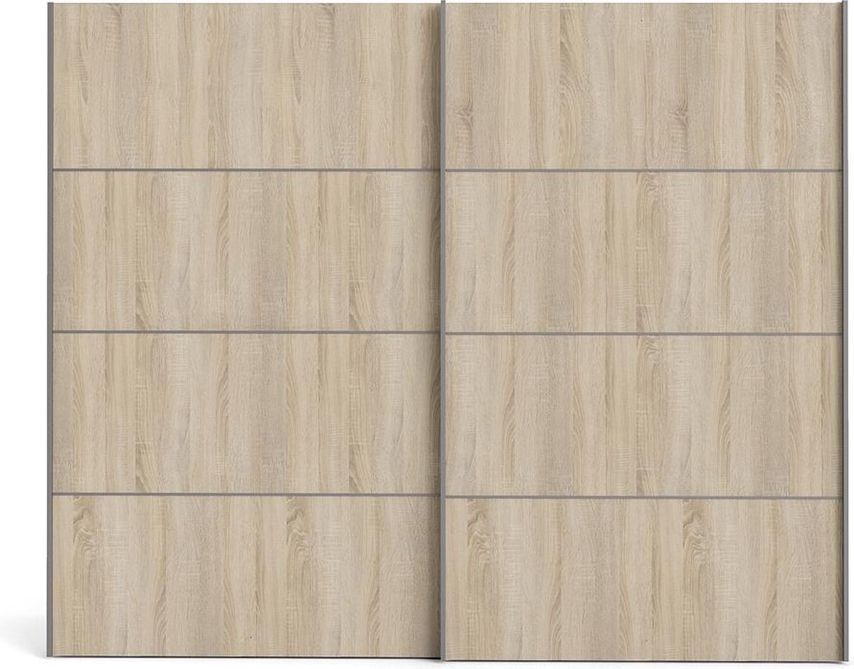 Veto Schuifdeurkast 2 Deuren Breed 243 Cm Eiken Decor. - Geel