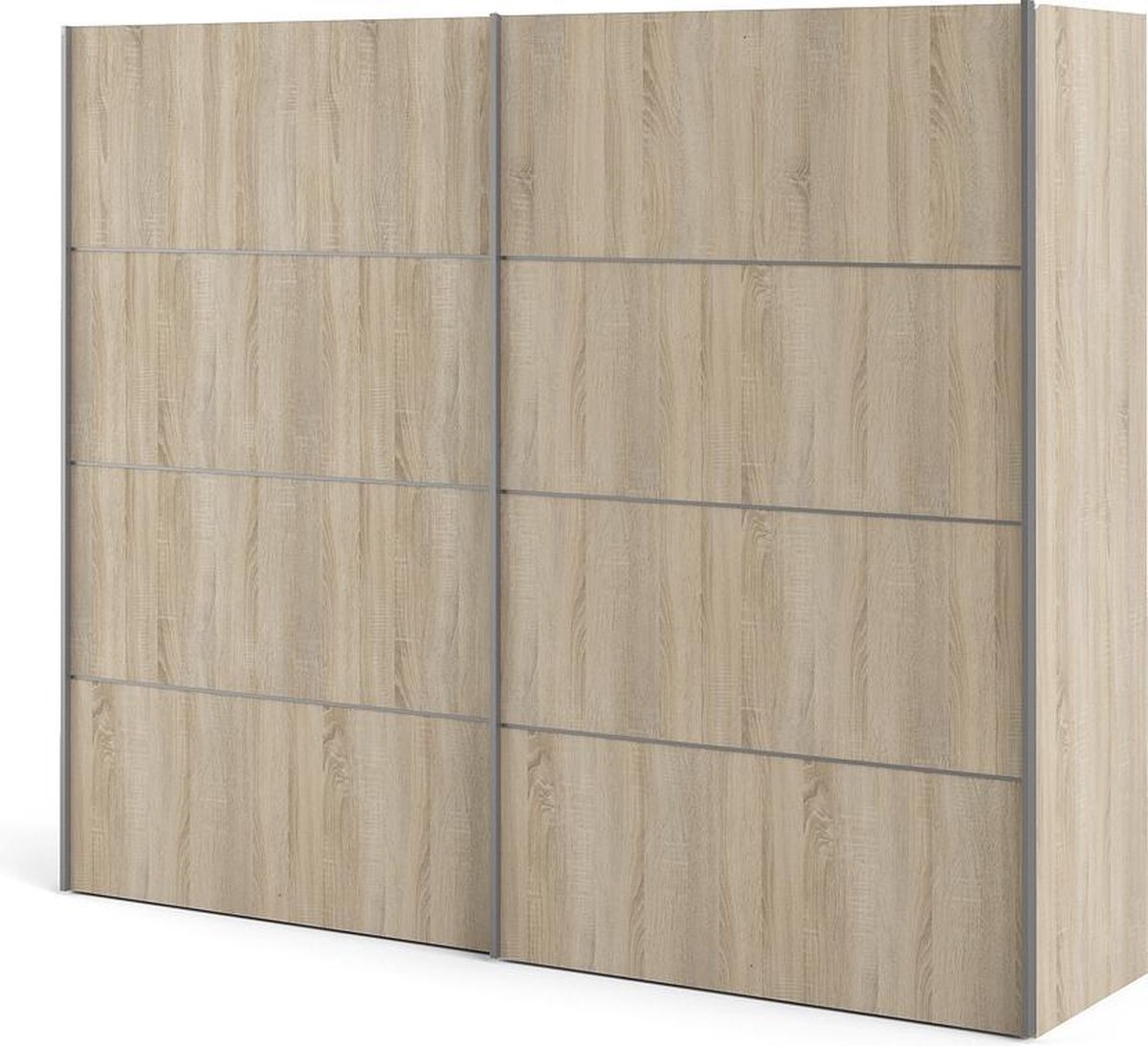 Veto Schuifdeurkast 2 Deuren Breed 243 Cm Eiken Decor. - Geel