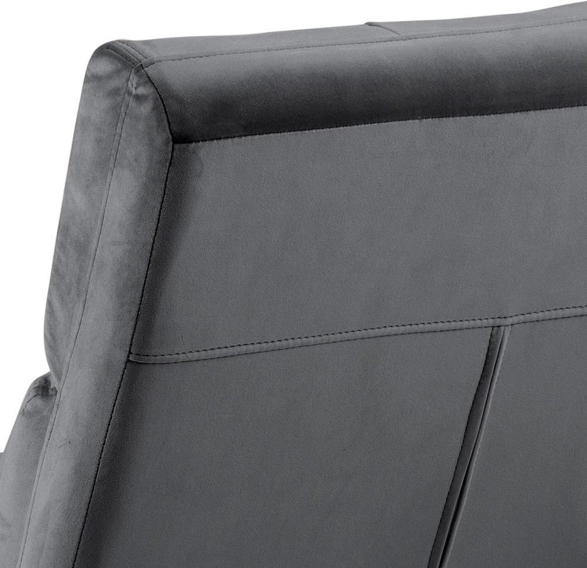 Alice Fauteuil , Ligstoel Velours. - Grijs