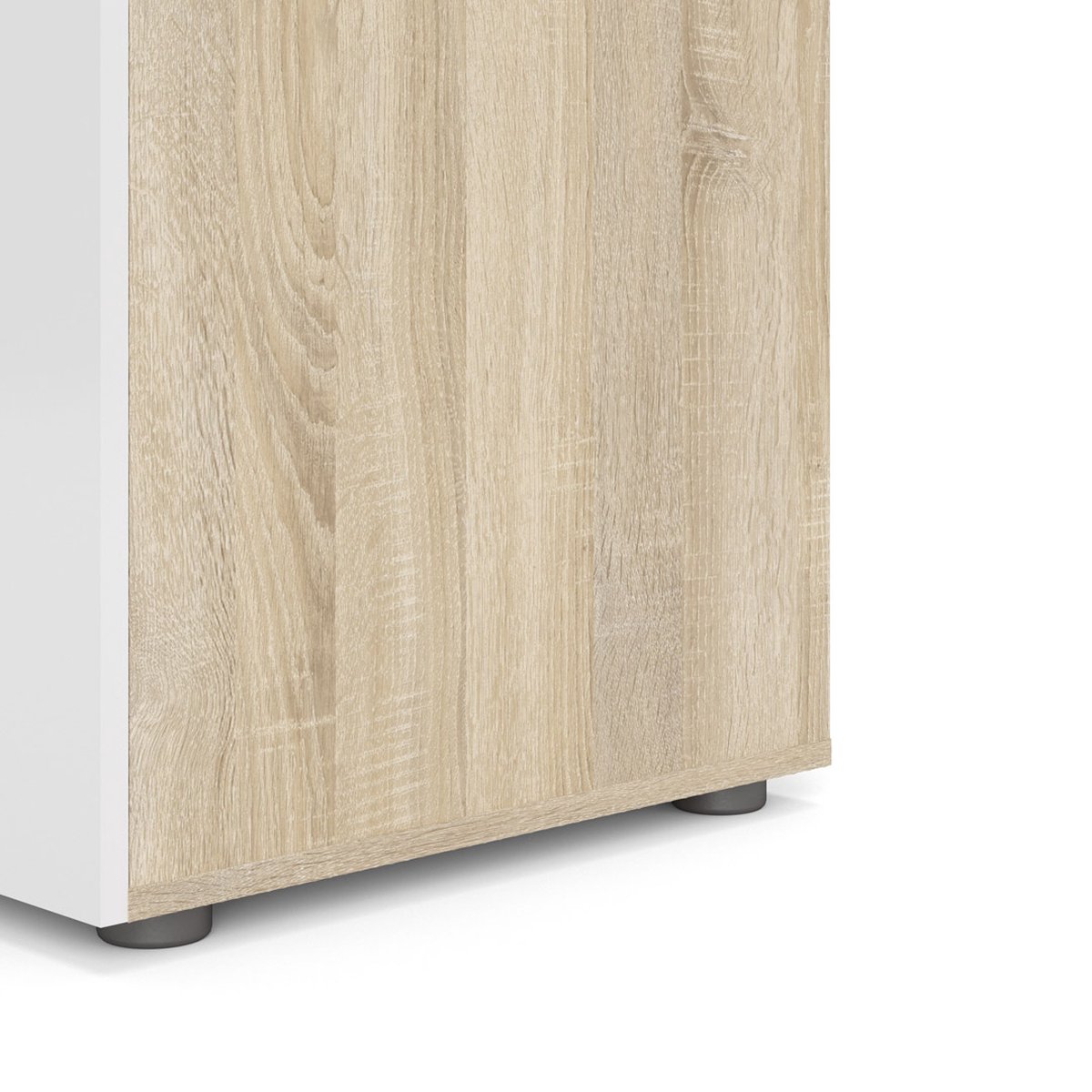 Petra Kledingkast 2 Deuren Decor Eikenstructuur En Hoogglans. - Geel