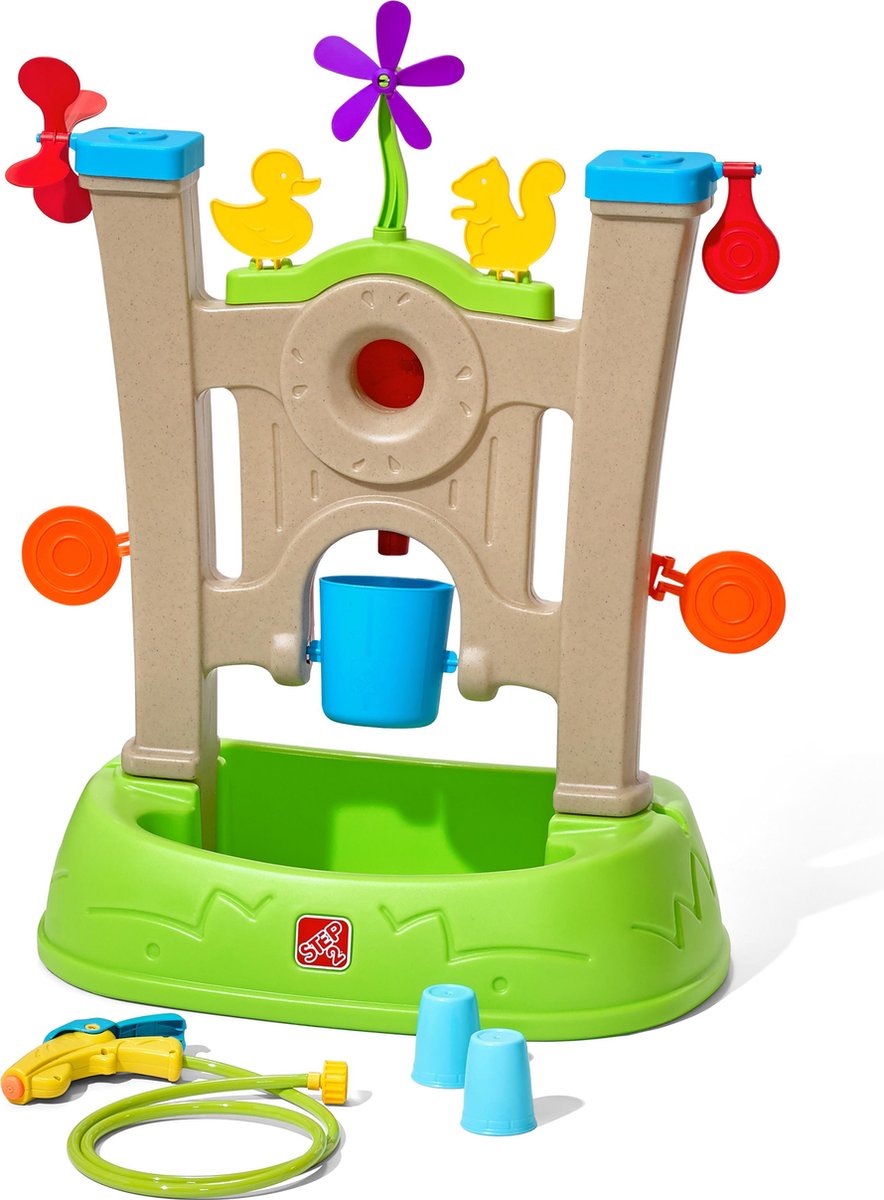Step2 Waterpark Arcade Waterspeelgoed / Waterrad Watertafel / Waterspuit Voor Kinderen Met 7 Accessoires
