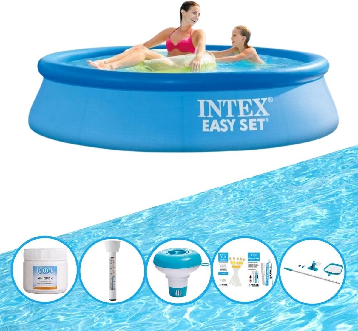 Intex Zwembad Easy Set 244x61 Cm - Zwembadset - Blauw