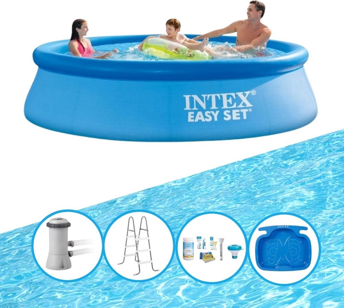 Intex Zwembad Easy Set - Met Accessoires - 366x76 Cm - Blauw