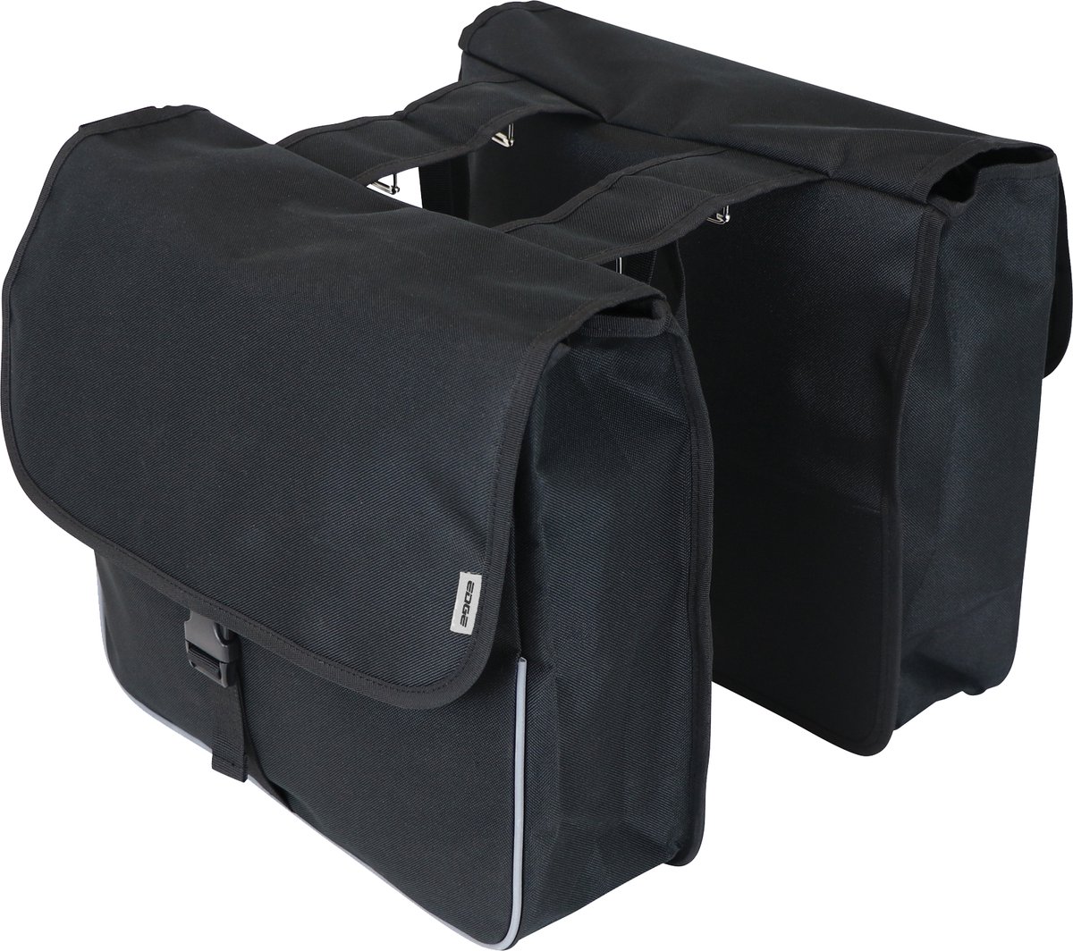 Unknown Dubbele Fietstas Edge Basic Shopper 26 Liter 33 X 36 X 12cm (2x) - - Zwart