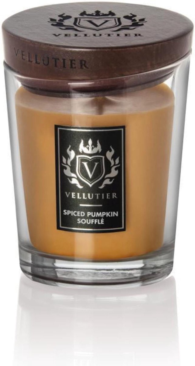 Vellutier Geurkaars Medium Spiced Pumpkin Soufflé - 12 Cm / ø 9 Cm - Oranje