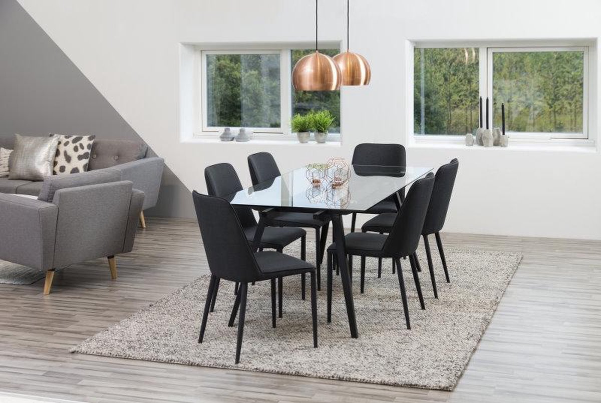 Mimo - Eetkamertafel -. - Zwart