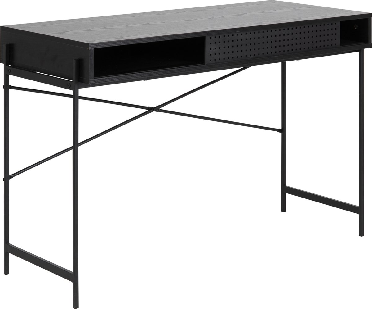 Angus Bureau Schuifdeur. - Zwart